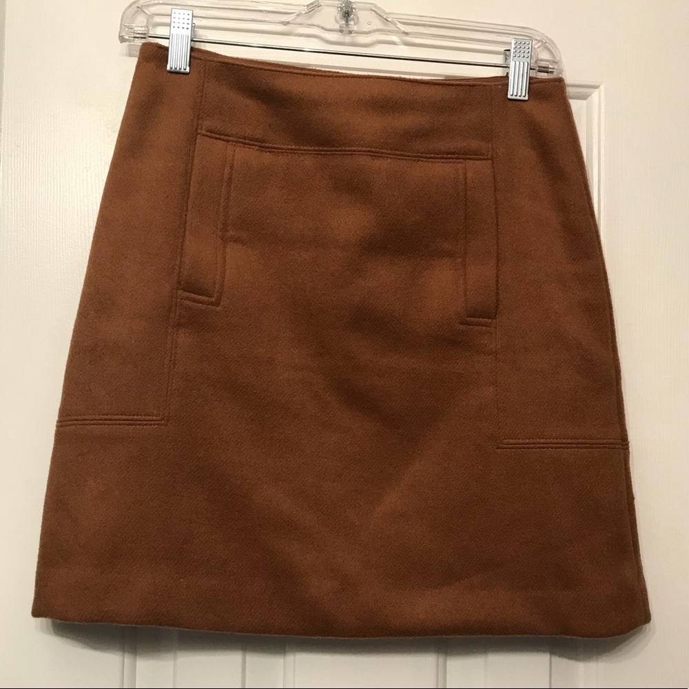 Cognac Wool Skirt 🎀